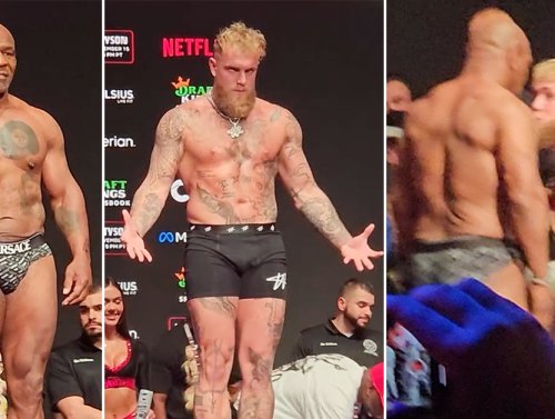 Tyson hauls off and slaps Paul during must-watch weigh-ins 1