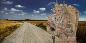 The Devil Anxiously Awaits Robert Johnson at the Crossroads 2